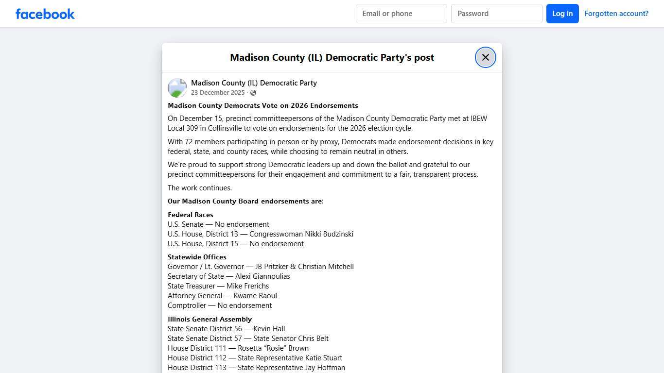 𝗠𝗮𝗱𝗶𝘀𝗼𝗻 𝗖𝗼𝘂𝗻𝘁𝘆... - Madison County (IL) Democratic Party Facebook